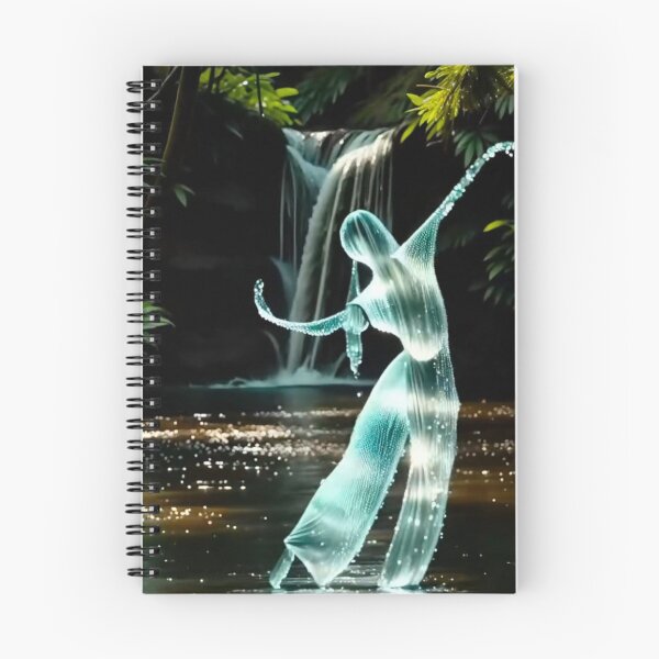 Item preview, Ethereal Water Spirit Dancing by Jungle Waterfall designed and sold by stickerabhay.