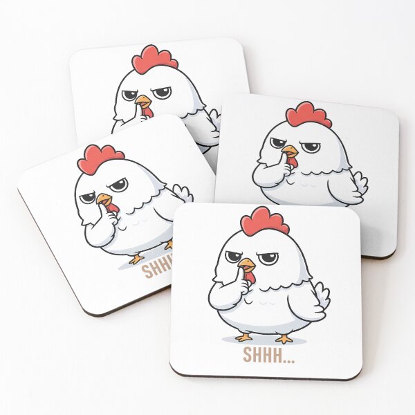 Item preview, "Shhh... Kawaii Chicken-Cute & Sassy Chicken 'Shhh designed and sold by Minimochi Art.