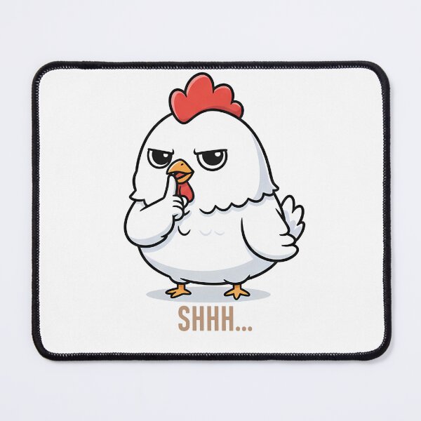 Item preview, "Shhh... Kawaii Chicken-Cute & Sassy Chicken 'Shhh designed and sold by Minimochi Art.