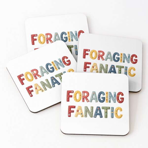 Item preview, FORAGING FANATIC - IN COLORFUL FAUX LETTERING designed and sold by AlexOBrienArt.