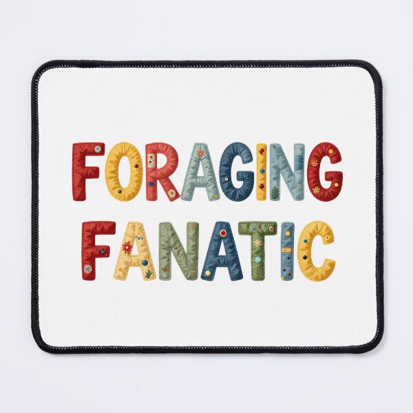 Item preview, FORAGING FANATIC - IN COLORFUL FAUX LETTERING designed and sold by AlexOBrienArt.