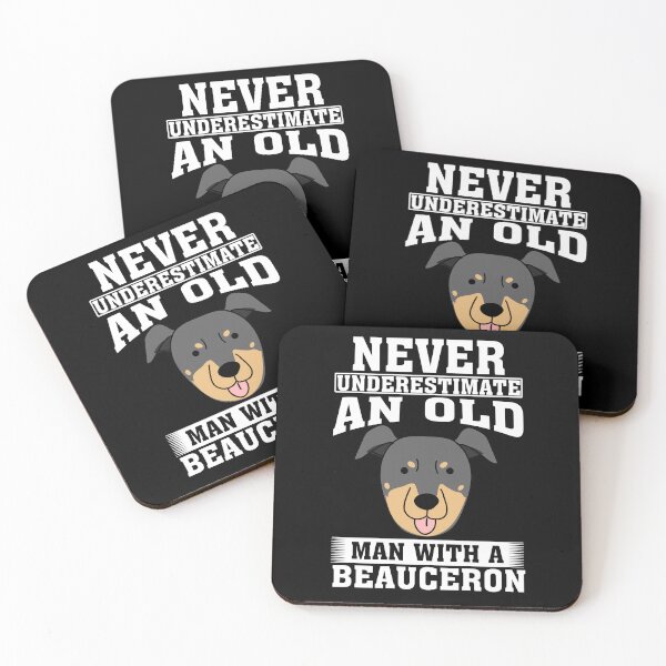 Item preview, Never Underestimate an Old Man with Beauceron designed and sold by CosmoKitsch.