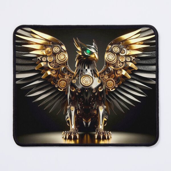 Item preview, Imperial 24k Gold Gryfon - High-Tech Mechanical Heraldry designed and sold by Gryfonarts.