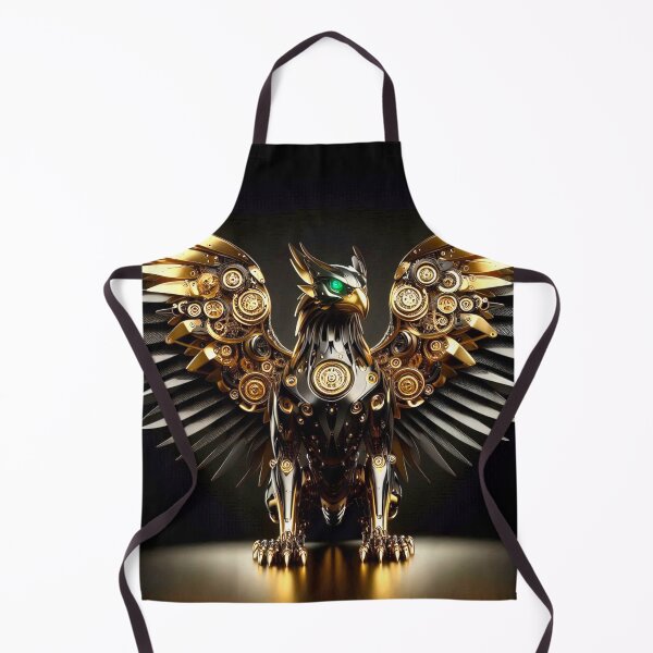 Item preview, Imperial 24k Gold Gryfon - High-Tech Mechanical Heraldry designed and sold by Gryfonarts.