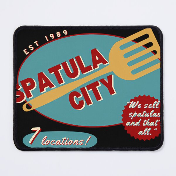 Item preview, Spatula City Retro Logo - Bluered T-Shirt designed and sold by CoryRowe.