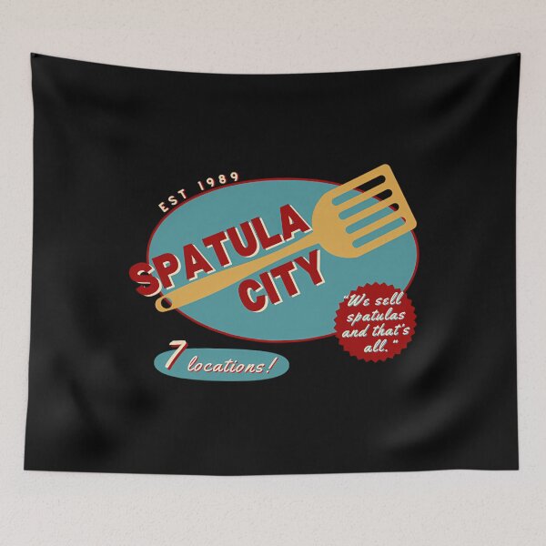 Item preview, Spatula City Retro Logo - Bluered T-Shirt designed and sold by CoryRowe.