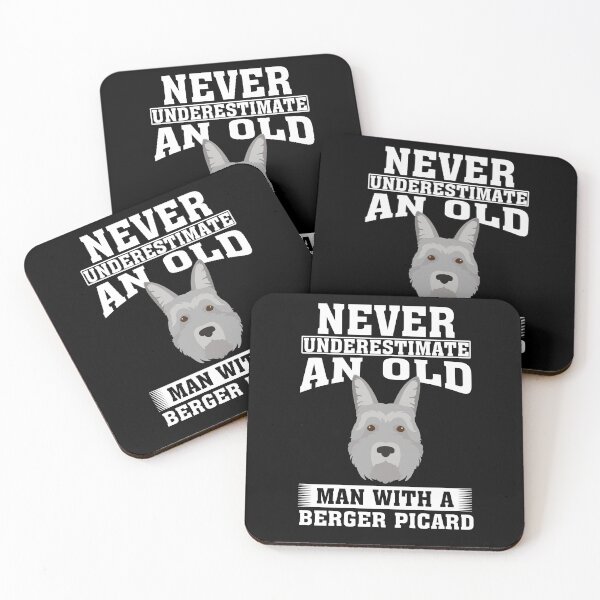 Item preview, Never Underestimate an Old Man with Berger Picard  designed and sold by CosmoKitsch.