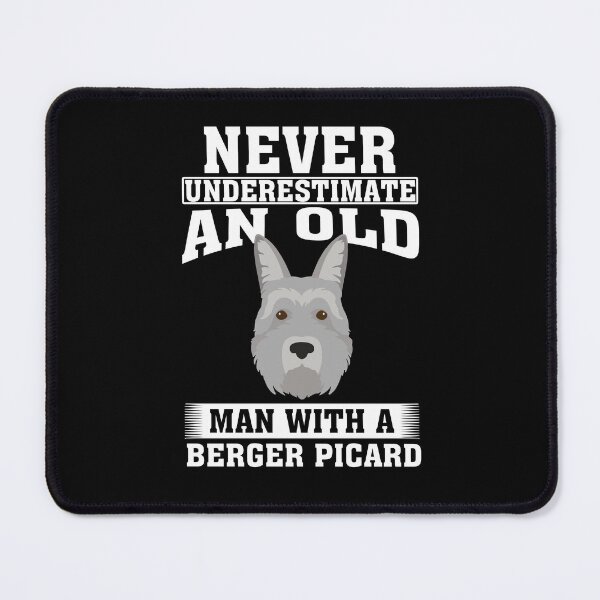 Item preview, Never Underestimate an Old Man with Berger Picard designed and sold by CosmoKitsch.