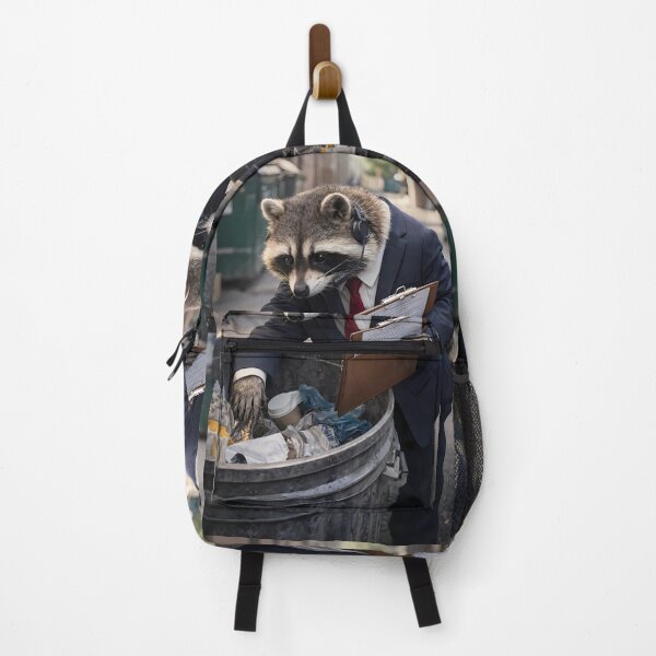 Item preview, Business Raccoon Conducting a Trash Audit designed and sold by Dreamy Armine Art.
