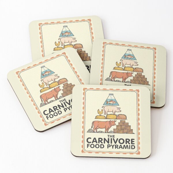 Item preview, The Carnivore Food Pyramid – Vintage Retro Meat Lover Graphic Design designed and sold by Loving Nature Gifts.