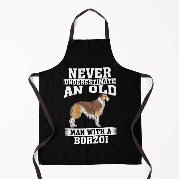 Item preview, Never Underestimate an Old Man with Borzoi designed and sold by CosmoKitsch.