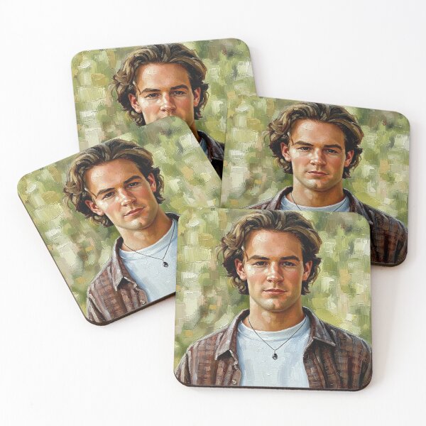 Item preview, Millennial Heartthrob: James Van Der Beek Impasto Portrait designed and sold by Art's Diner.