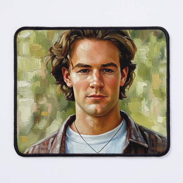 Item preview, Millennial Heartthrob: James Van Der Beek Impasto Portrait designed and sold by Art's Diner.