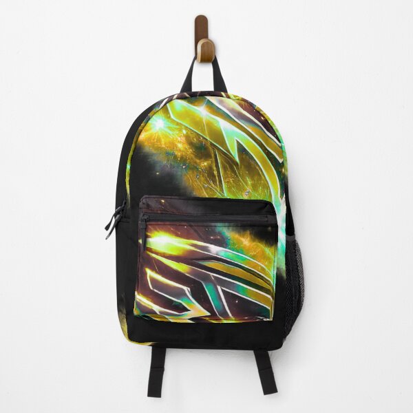 Item preview, Solar Flare Chrome - Golden Energy Graffiti designed and sold by HubiUrbanStudio.