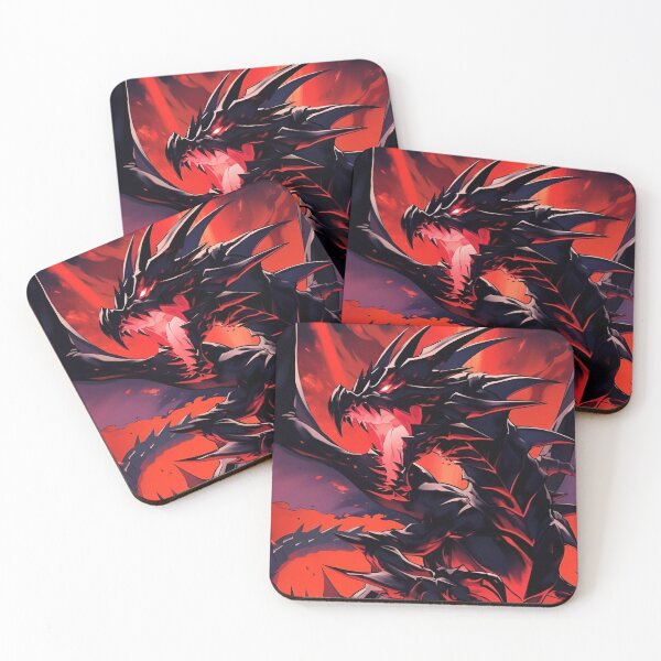 Item preview, Dark Fantasy Dragon – Crimson Fire Demon Dragon Anime Style Artwork designed and sold by Dyan4.