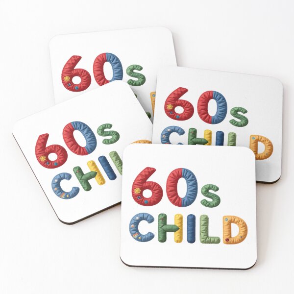 Item preview, 60s CHILD - IN COLORFUL FAUX LETTERING designed and sold by AlexOBrienArt.