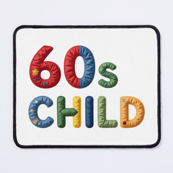 Item preview, 60s CHILD - IN COLORFUL FAUX LETTERING designed and sold by AlexOBrienArt.