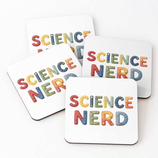 Item preview, SCIENCE NERD - IN COLORFUL FAUX LETTERING designed and sold by AlexOBrienArt.