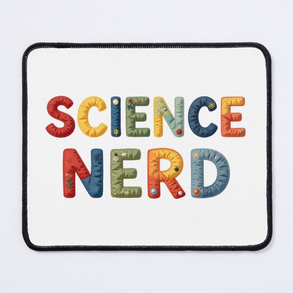Item preview, SCIENCE NERD - IN COLORFUL FAUX LETTERING designed and sold by AlexOBrienArt.