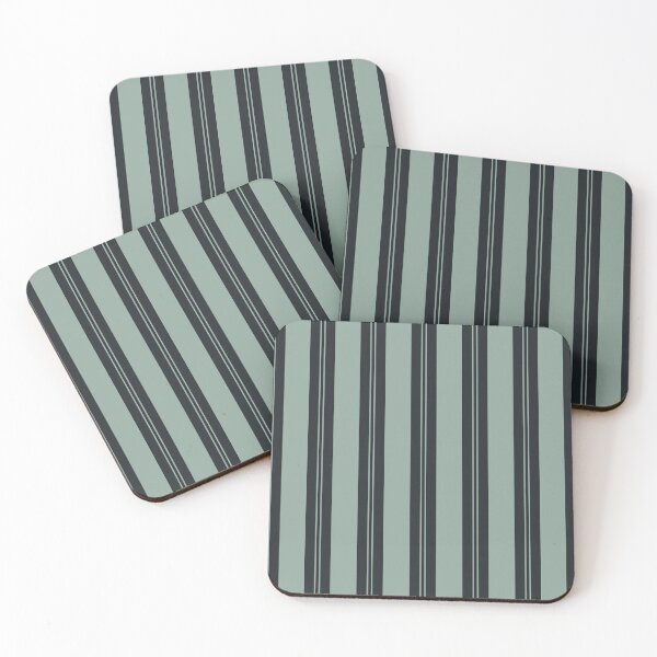 Item preview, Natural Stripe Studio Vertical Stripes Soft Nature Sage Ink designed and sold by Kreativa1.