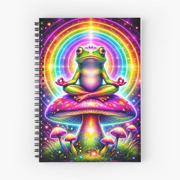 Item preview, Psychedelic Meditating Frog Art designed and sold by RetroRespect.