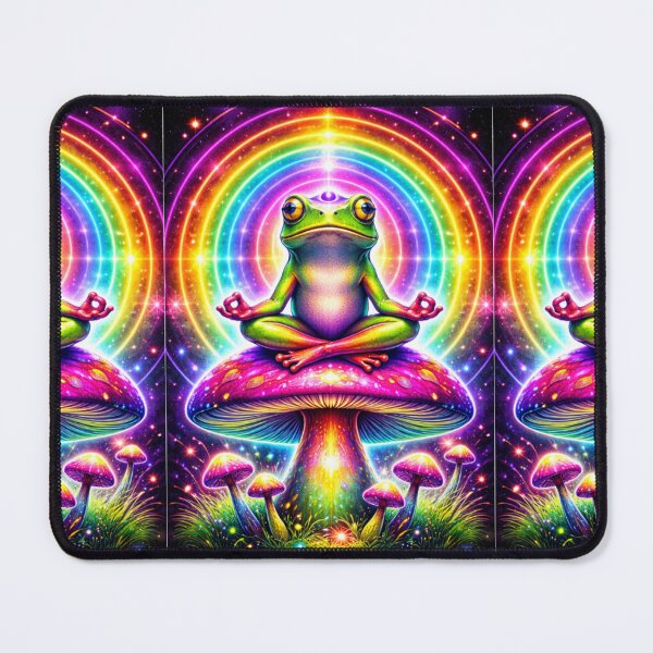 Item preview, Psychedelic Meditating Frog Art designed and sold by RetroRespect.