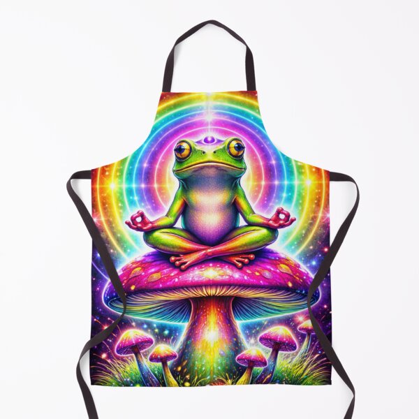 Item preview, Psychedelic Meditating Frog Art designed and sold by RetroRespect.