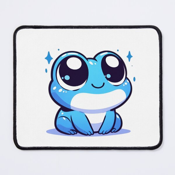 Item preview, Cute Blue Frog – Kawaii Cartoon Frog Character Aesthetic designed and sold by Dyan4.