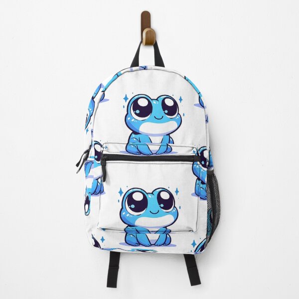 Item preview, Cute Blue Frog – Kawaii Cartoon Frog Character Aesthetic designed and sold by Dyan4.