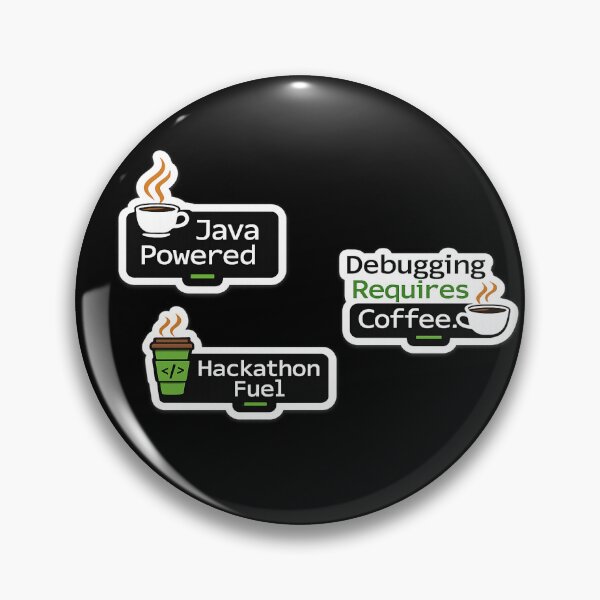 Item preview, Java Powered – Funny Programmer Coffee Sticker designed and sold by Credenz.