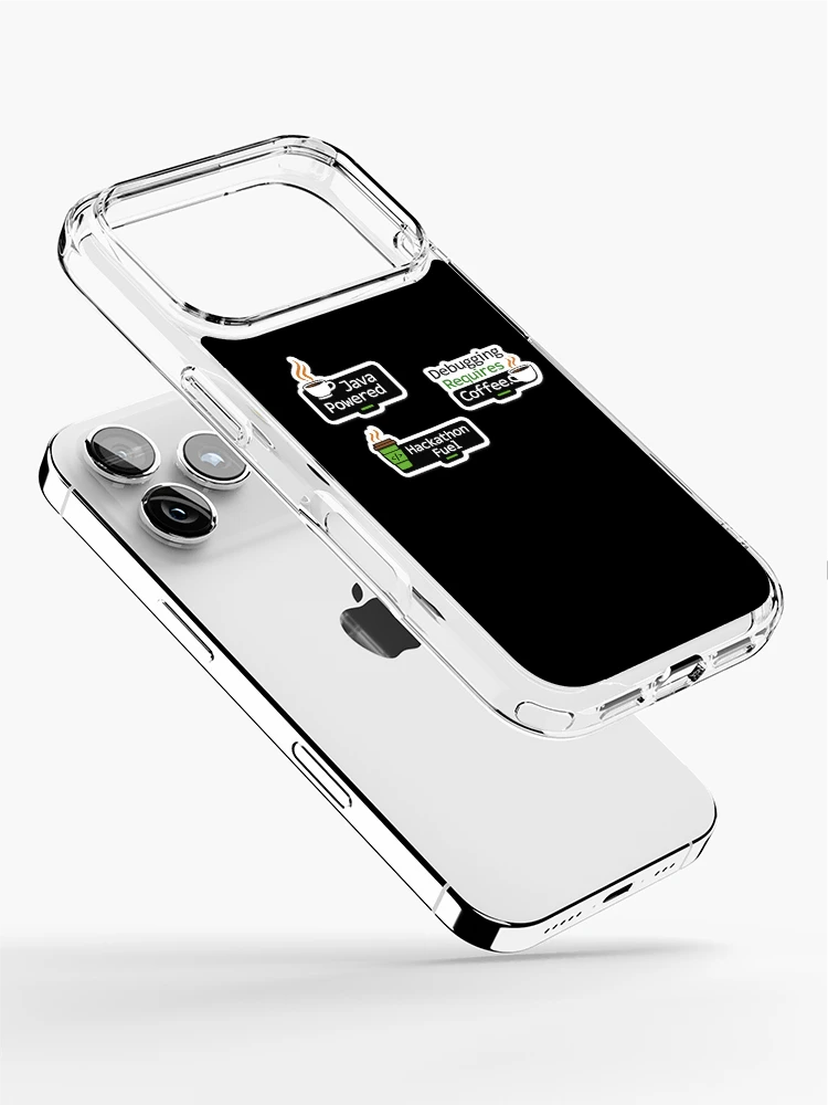 Thumbnail 2 of 5, iPhone Case, Java Powered – Funny Programmer Coffee Sticker designed and sold by Credenz.