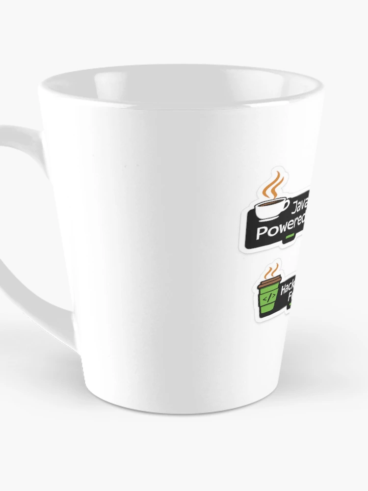 Thumbnail 3 of 4, Coffee Mug, Java Powered – Funny Programmer Coffee Sticker designed and sold by Credenz.