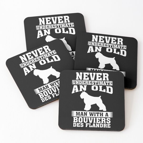 Item preview, Never Underestimate an Old Man with Bouviers des Flandre designed and sold by CosmoKitsch.