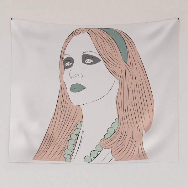 Item preview, Fairuz Minimalist Portrait – Arabic Music Legend Art designed and sold by Still Silhouette.
