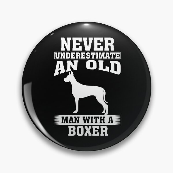 Item preview, Never Underestimate an Old Man with Boxer designed and sold by CosmoKitsch.