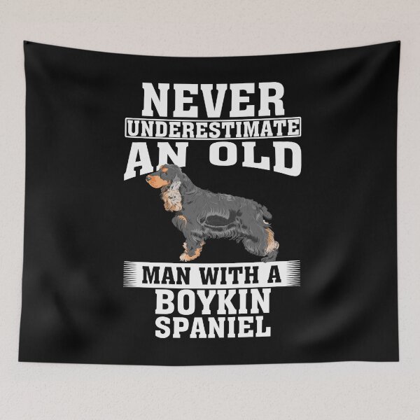 Item preview, Never Underestimate an Old Man with Boykin Spaniel designed and sold by CosmoKitsch.