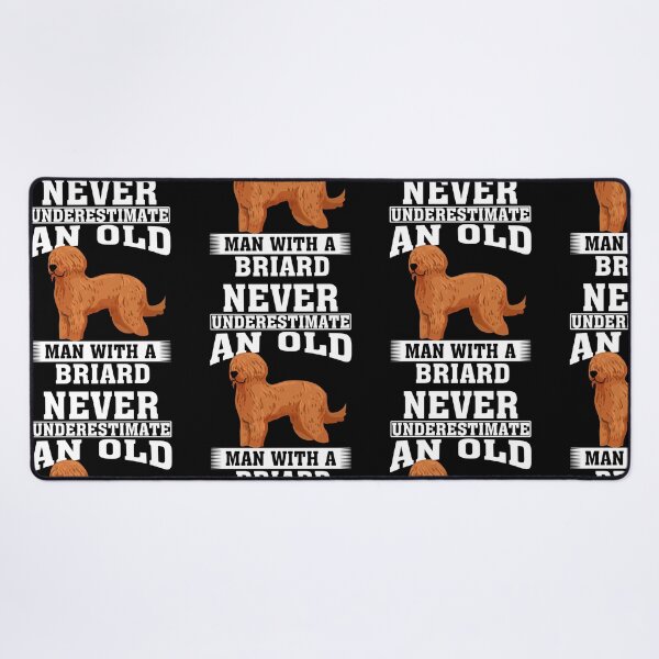 Item preview, Never Underestimate an Old Man with Briard designed and sold by CosmoKitsch.