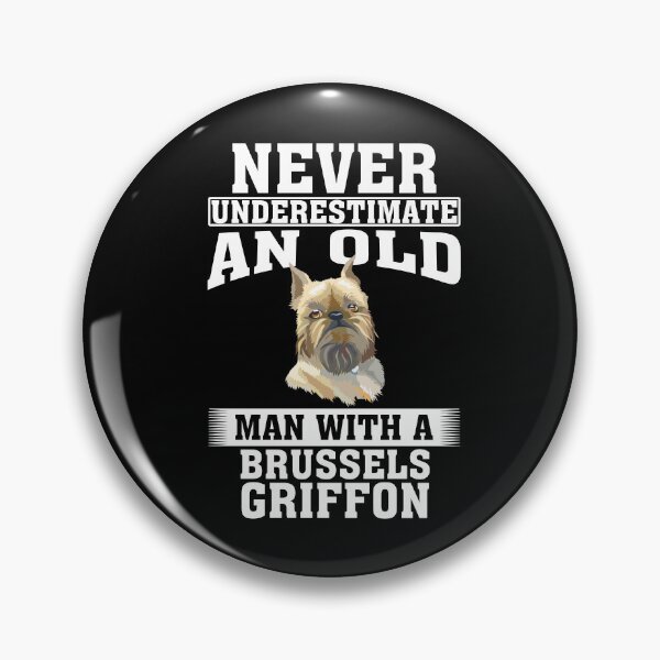 Artikelvorschau, Unterschätze niemals einen alten Mann mit Brüsseler Griffon entworfen und verkauft von CosmoKitsch.