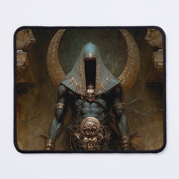 Item preview, Nyarlathotep The Black Pharaoh - Lovecraft Cosmic Horror Ancient Egypt Dark Fantasy Art designed and sold by mistygate.