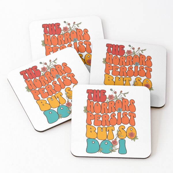 Item preview, The Horrors Persist But So Do I Wavy Orange Chaos designed and sold by SkeletonsDanger.