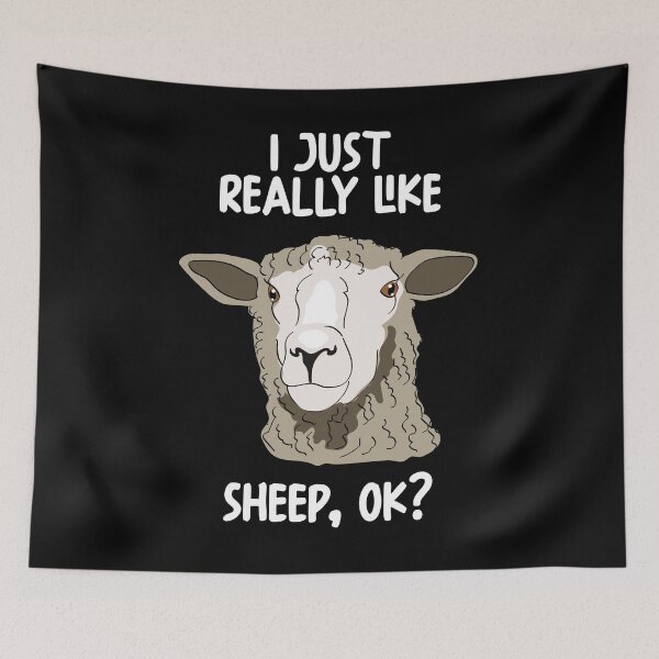 Item preview, I Just Really Like Sheep Ok? designed and sold by GabbyKash.