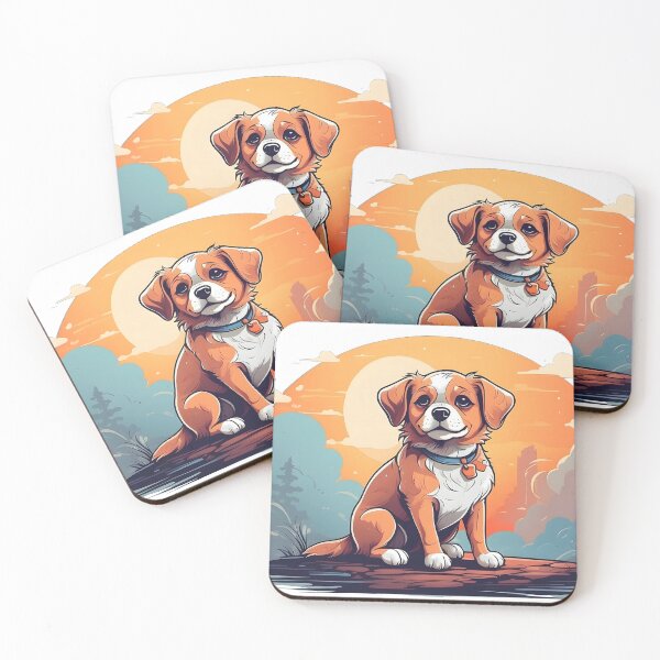 Item preview, cute dog in the fog designed and sold by Karaz's Animal Kingdom.