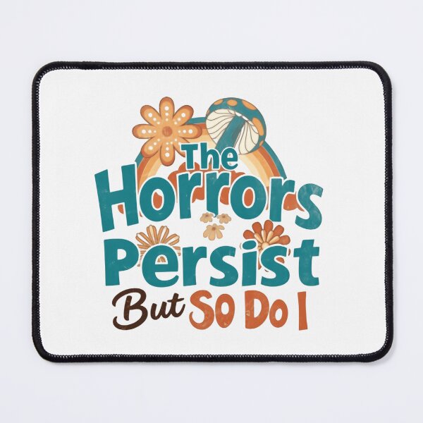 Item preview, The Horrors Persist But So Do I Bold Purple Circle designed and sold by SkeletonsDanger.