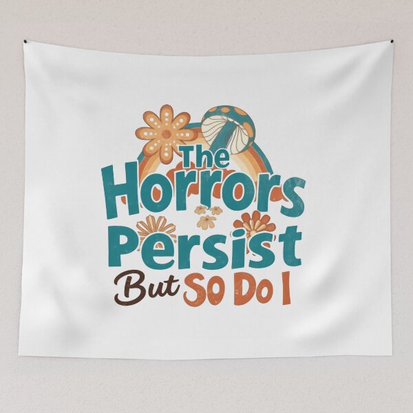 Item preview, The Horrors Persist But So Do I Bold Purple Circle designed and sold by SkeletonsDanger.