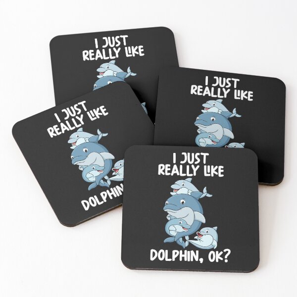 Item preview, I Just Really Like Dolphins Ok? designed and sold by GabbyKash.
