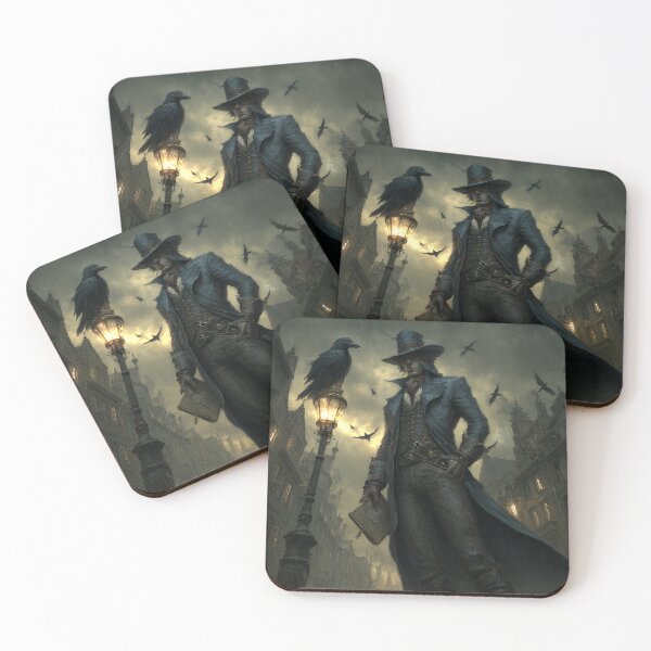 Item preview, Arkham Detective - Lovecraft 1920s Film Noir Mystery Gothic Illustration designed and sold by mistygate.