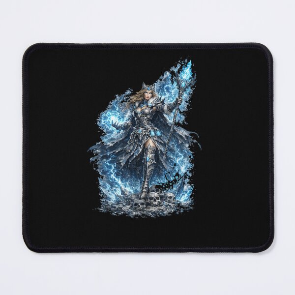 Item preview, Frost Queen Sorceress - Ice Lightning Fantasy Warrior Cutout designed and sold by Nesaith.
