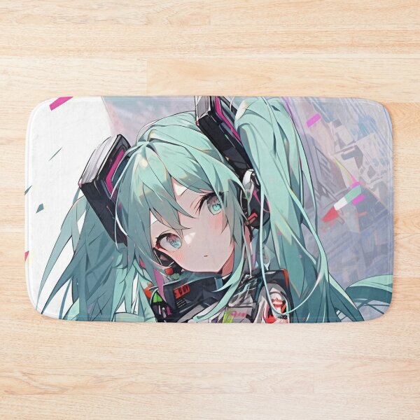 Item preview, Hatsune Miku - Cyber Pop Guitarist – Neon Anime Rock Girl designed and sold by Dyan4.