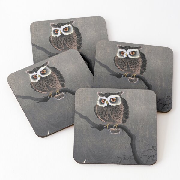 Item preview, Long Eared Owl on Bare Tree Branch designed and sold by Craphe.