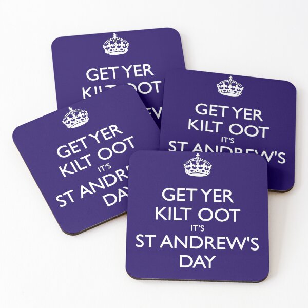 Item preview, Get Yer Kilt Oot Its St Andrews Day White Text designed and sold by taiche.
